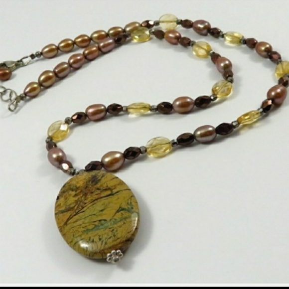 OOAK Sterling Silver/Jasper/Pearl/Citrine … - Picture 11 of 11